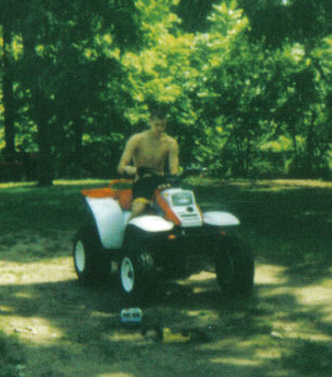JOE ON HIS 4-WHEELER